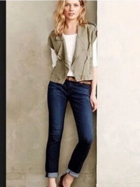 Adriano Goldschmied Jeans AG The Stevie Roll Up Slim Straight Women’s Size 25